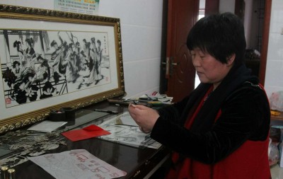 刘立敏——中宣盛世国际书画院会员、著名铁画艺术家