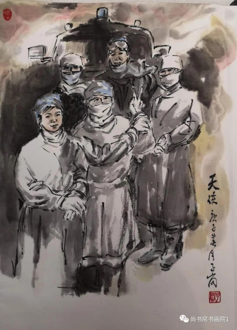 “同舟共济、携手抗疫” 国家机关干部职工书画网络邀请展（一）