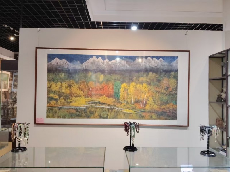彩墨寄情 艺脉传承 马军李靖师生作品展在淮北举行