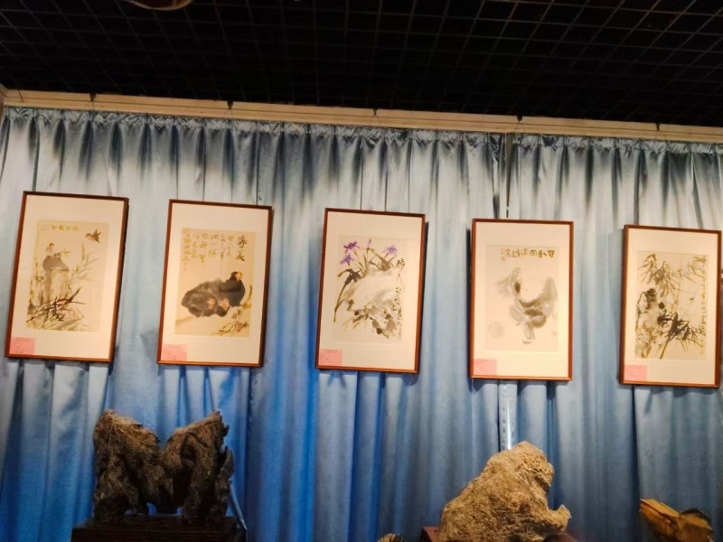 彩墨寄情 艺脉传承 马军李靖师生作品展在淮北举行