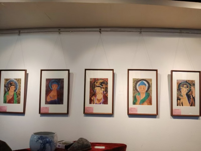 彩墨寄情 艺脉传承 马军李靖师生作品展在淮北举行
