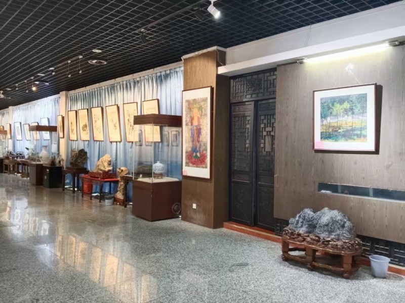 彩墨寄情 艺脉传承 马军李靖师生作品展在淮北举行