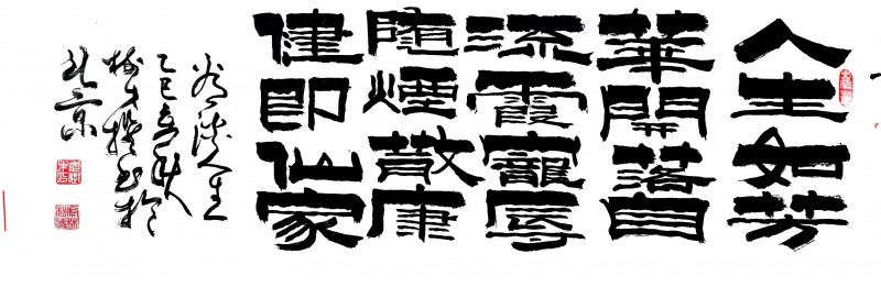 永葆文化活力 振奋民族精神 ——爱国有我之：武树才，我为抗战胜利写一幅书法。