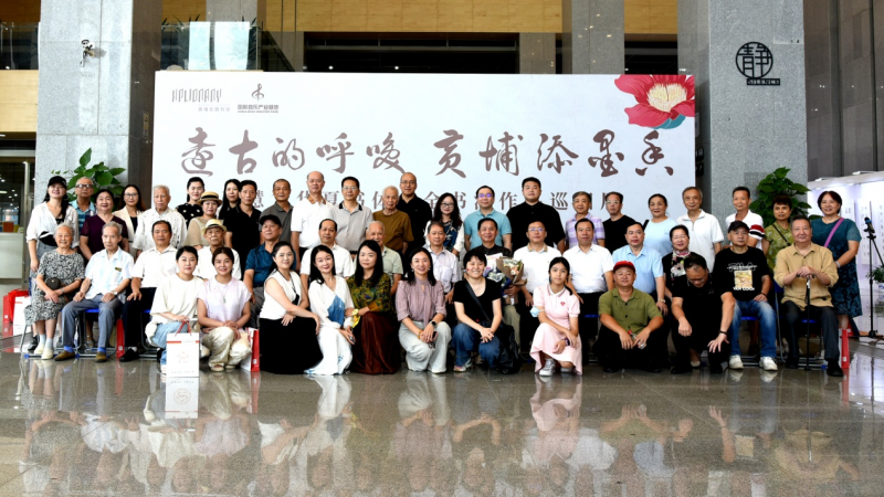 远古的呼唤，黄埔添墨香——辜慧龙书法作品展在黄埔区图书馆香雪总馆隆重开幕