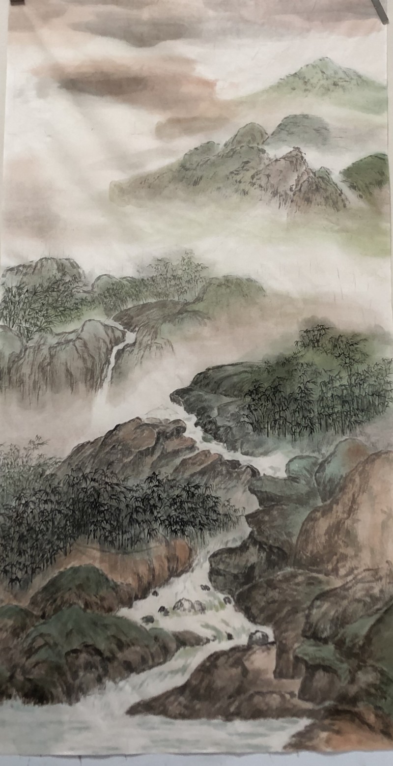 永葆文化活力 振奋民族精神 ~爱国有我之:高萍,我为抗战胜利画一幅画儿。