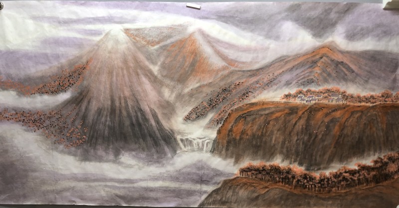 永葆文化活力 振奋民族精神 ~爱国有我之:高萍,我为抗战胜利画一幅画儿。