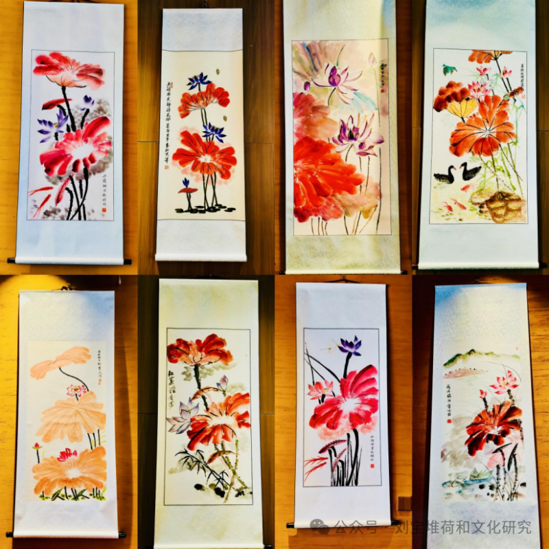 红叶寄情颂党恩 荷风雅集画端阳--刘宝堆师生红叶荷花展落幕
